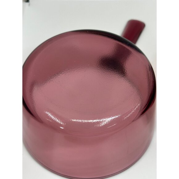 VTG Pyrex Corning Ware Visions Cranberry 1L Saucepan w/ Lid USA Made 6.5"x3.5" - Picture 7 of 9